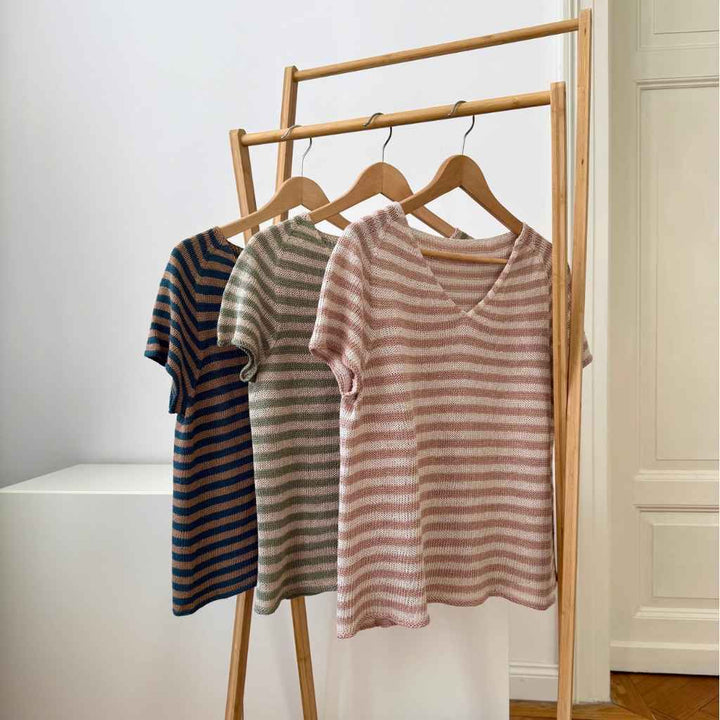 Christina Körber-Reith Shirt Stripy Linen Tee Strickanleitung - Christina Koerber-Reith (PDF) bei Lieblingsgarn