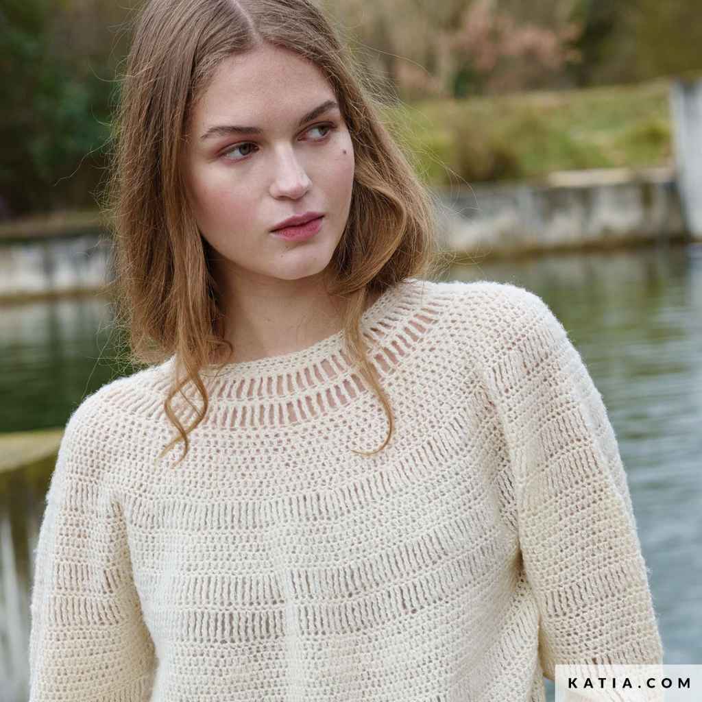 Pullover Atenea Häkelanleitung - Katia (Heft)