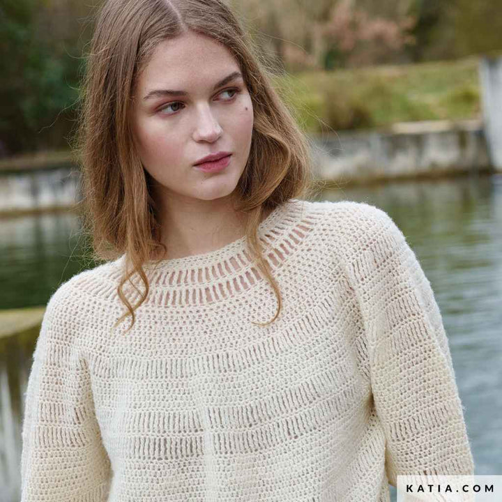 Pullover Atenea Häkelanleitung - Katia (Heft)