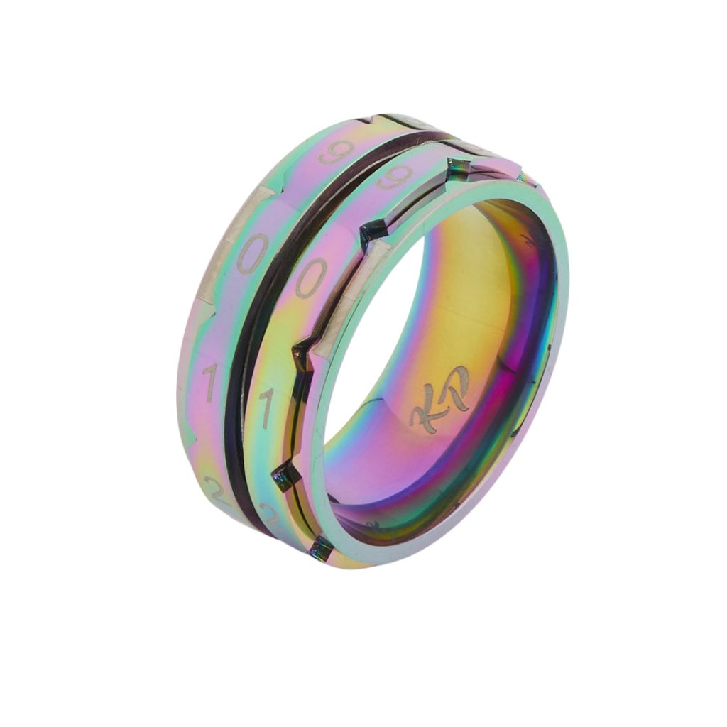 KnitPro Reihenzähler Regenbogen Ring – Produktansicht, Metall bei Lieblingsgarn