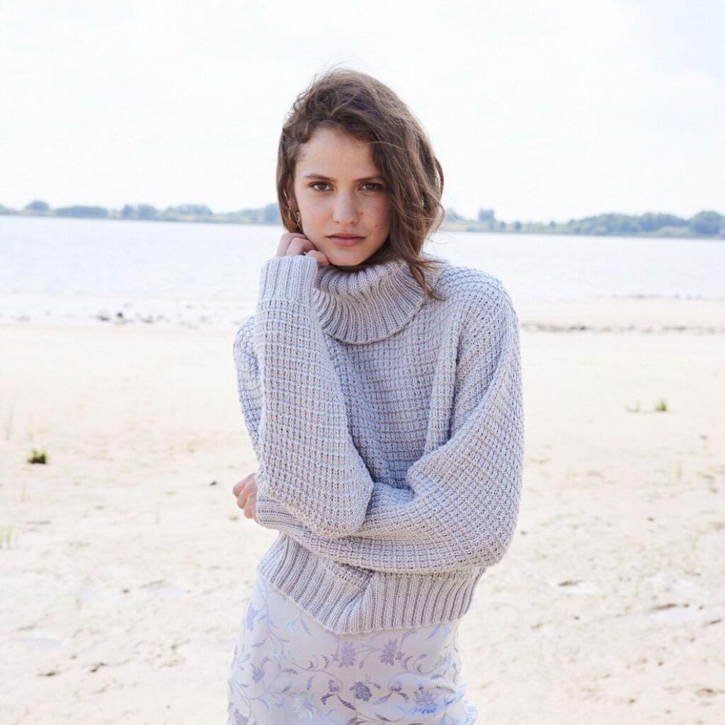 Rollkragenpullover Merino 120 Exp Modell 24102 Strickanleitung - Austermann (PDF)