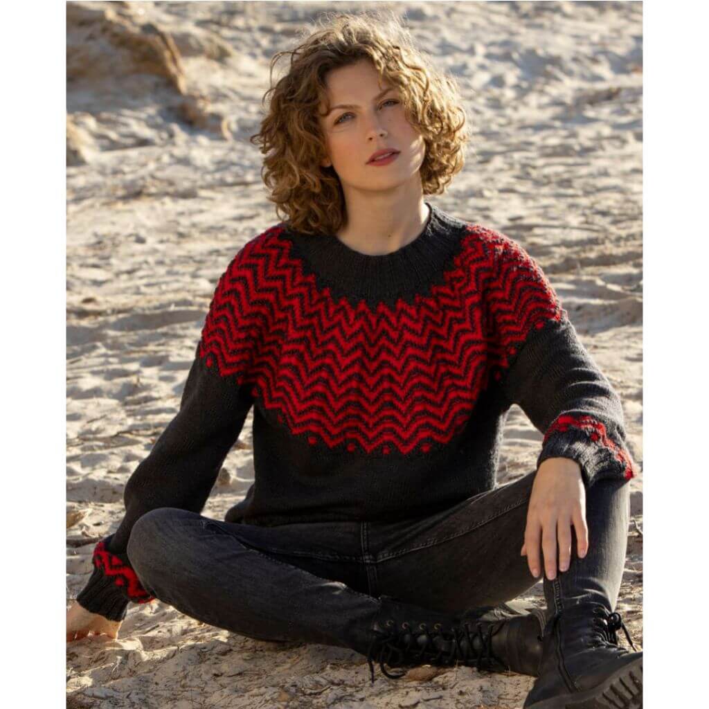 Austermann Rundpassenpullover Modell 25045 Strickanleitung – Produktansicht bei bei Lieblingsgarn