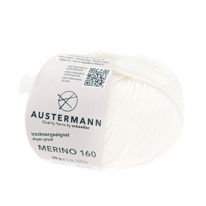 Austermann Merino 160, Farbe 201 Weiß – Merino bei Lieblingsgarn