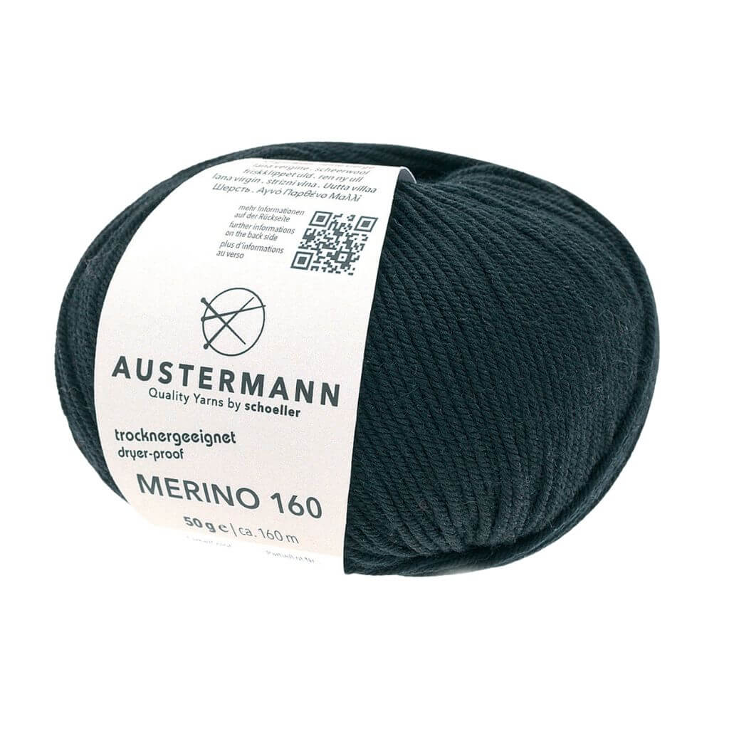 Austermann Merino 160, Farbe 202 Schwarz – Merino bei Lieblingsgarn