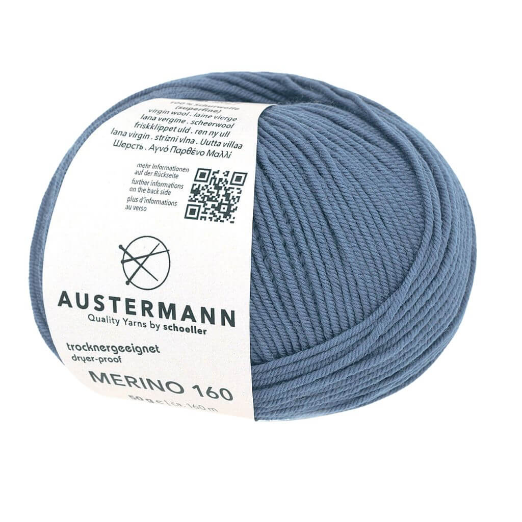 Austermann Merino 160, Farbe 223 Jeans – Merino bei Lieblingsgarn