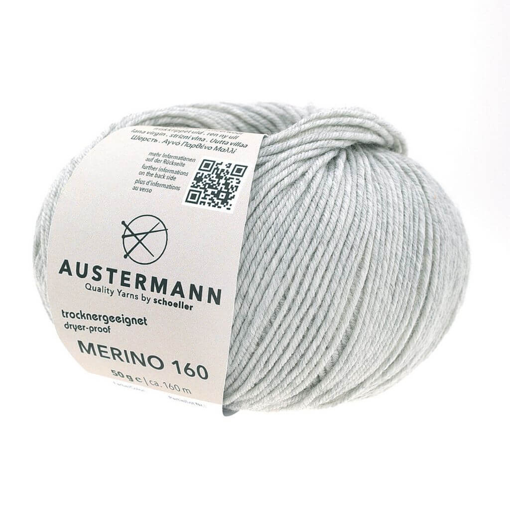 Austermann Merino 160, Farbe 228 Hellgrau – Merino bei Lieblingsgarn
