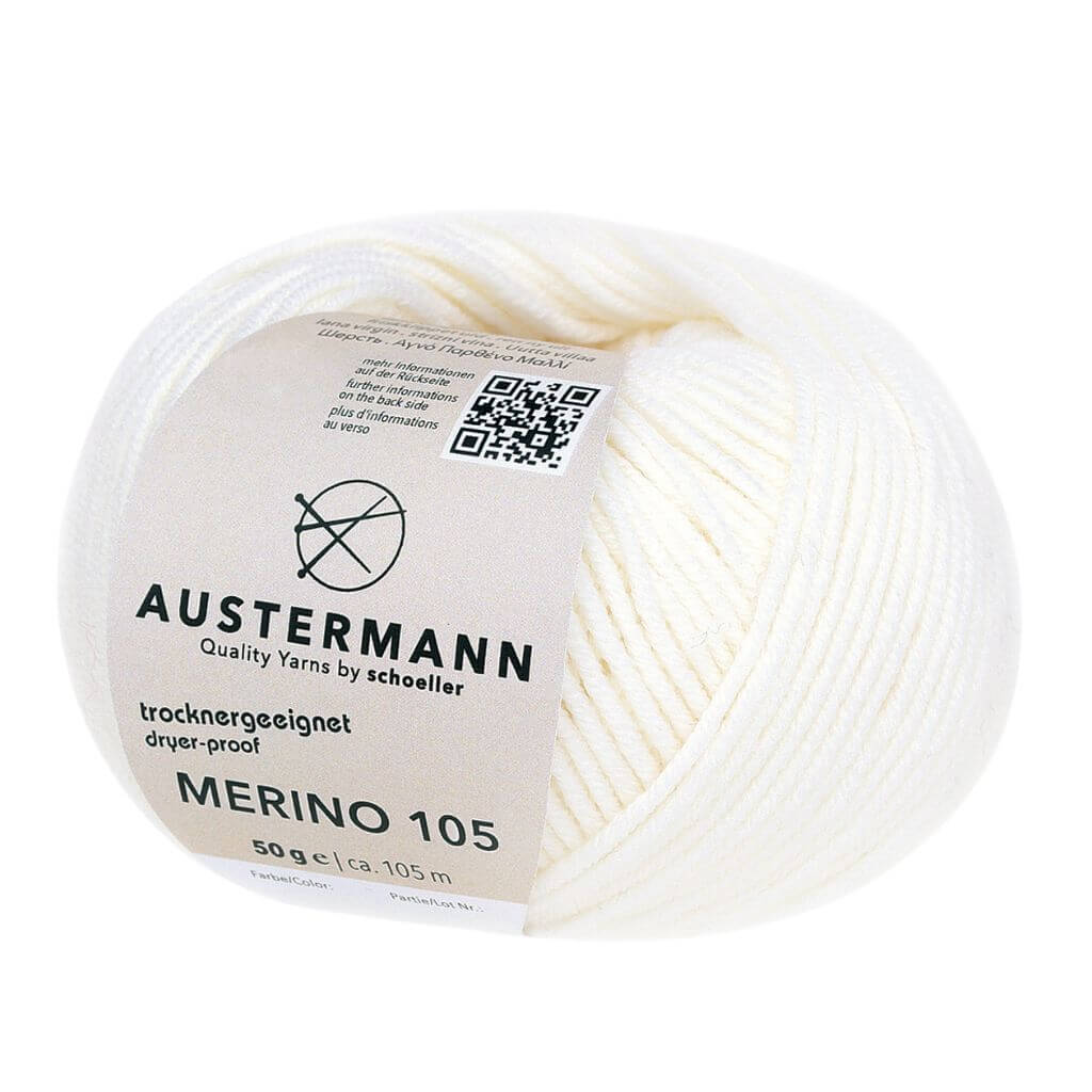 Austermann Merino 105, Farbe 301 Weiß – Merino bei Lieblingsgarn