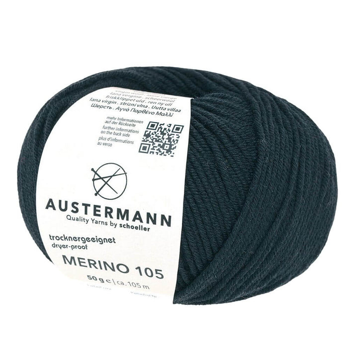 Austermann Merino 105, Farbe 302 Schwarz – Merino bei Lieblingsgarn