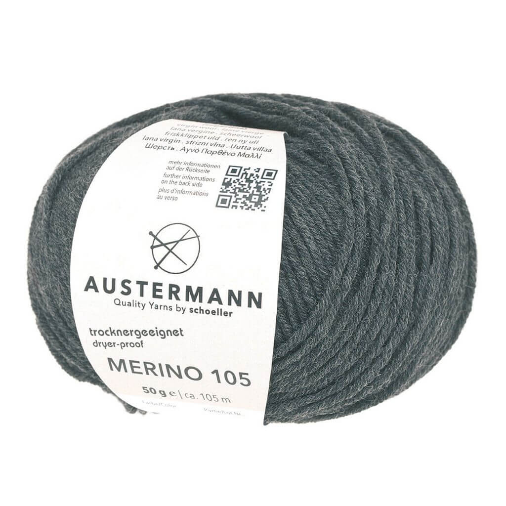 Austermann Merino 105, Farbe 334 Anthrazitmeliert – Merino bei Lieblingsgarn