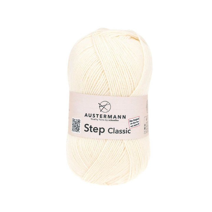Austermann Step Classic, Farbe 1000 Natur – Polyamid und Schurwolle bei Lieblingsgarn