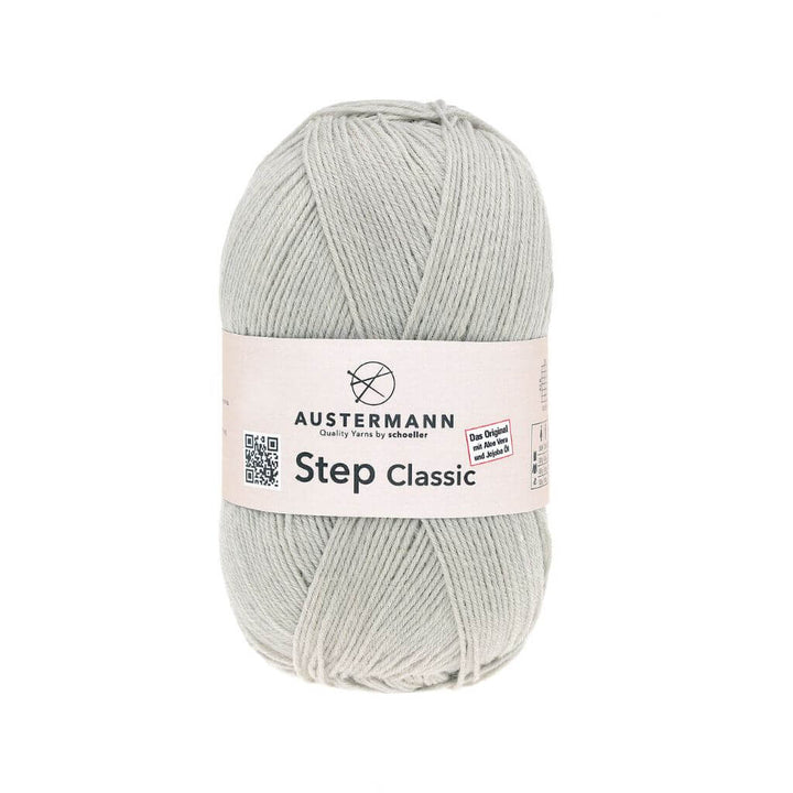 Austermann Step Classic, Farbe 1025 Hellgrau – Polyamid und Schurwolle bei Lieblingsgarn