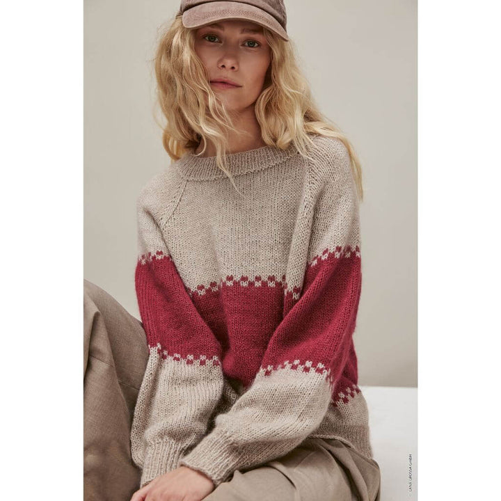 Lana Grossa Raglan Pullover Top-Down Strickanleitung - Lana Grossa (Heft) Lieblingsgarn