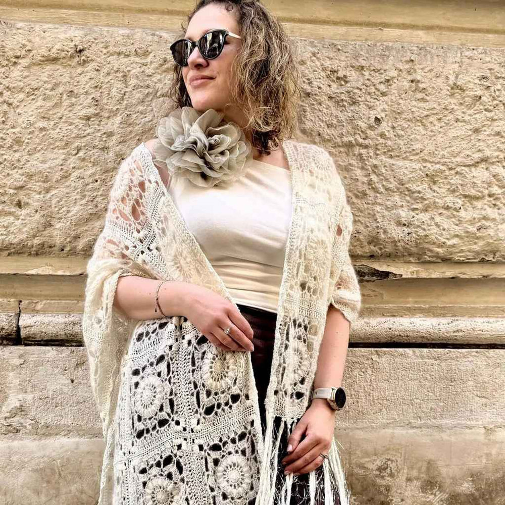 cickadesign Pattern Tuch Snowdrop Shawl Häkelanleitung - Cicka Design (PDF) Lieblingsgarn
