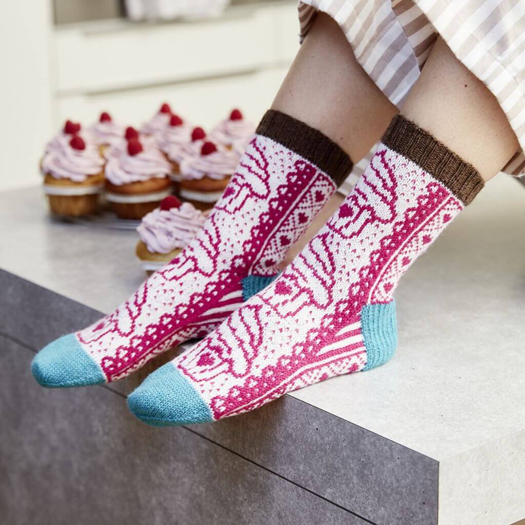 Schachenmayr Pattern Socken CUPCAKES CUDDLERS Strickanleitung - Regia (Heft) Lieblingsgarn