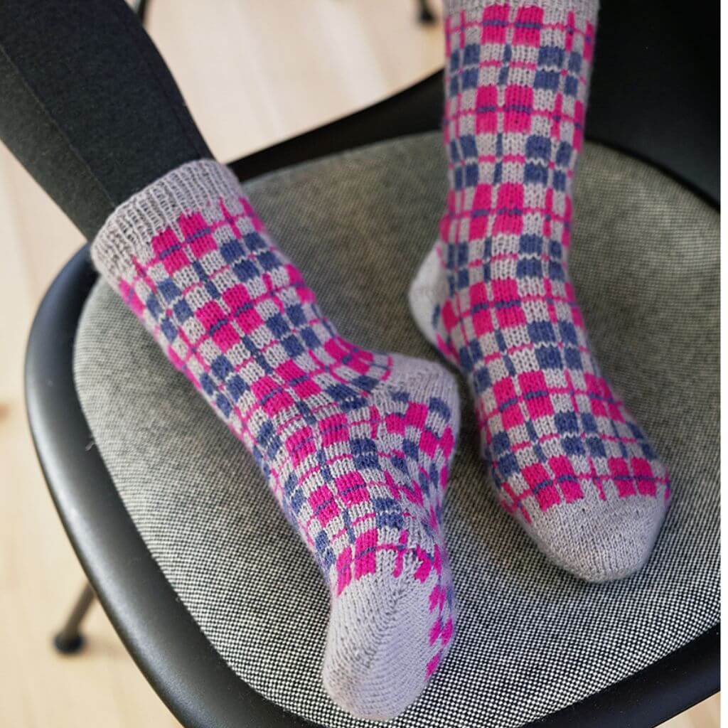 Schachenmayr Pattern Socken TARTAN SQUARE Strickanleitung - Regia (Heft) Lieblingsgarn