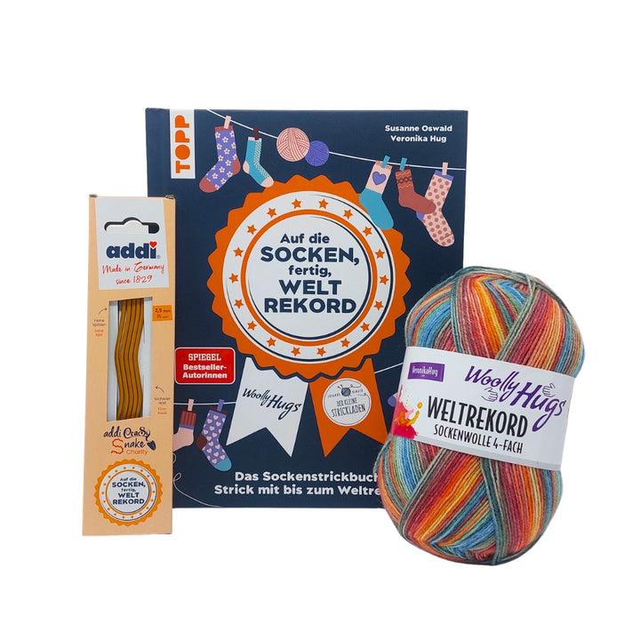 Lieblingsgarn Sockenweltrekord Strickset - Limited Edition mit signiertem Buch Lieblingsgarn