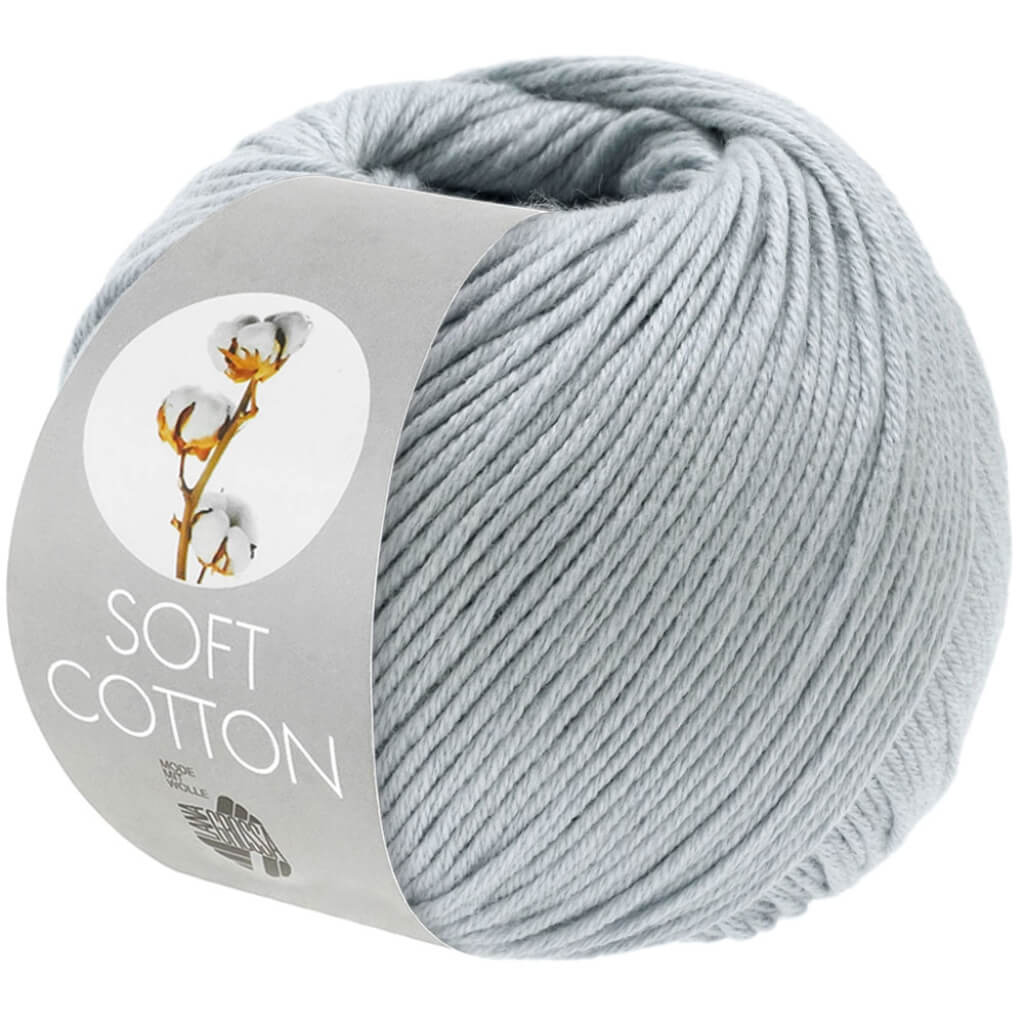 Lana Grossa 56 - Eisblau Lana Grossa Soft Cotton 50 g Lieblingsgarn
