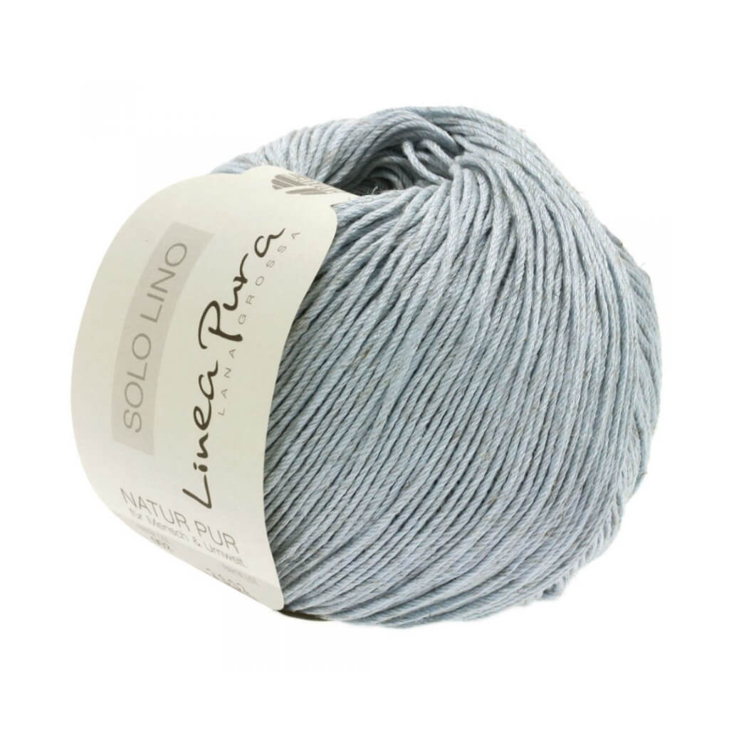 Lana Grossa 4 - Perlgrau Lana Grossa Solo Lino 50 g Lieblingsgarn