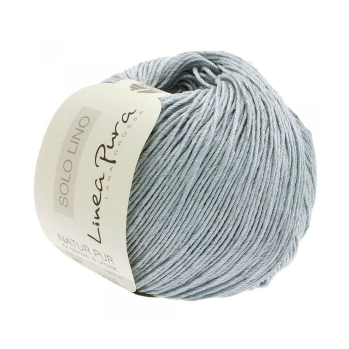 Lana Grossa 4 - Perlgrau Lana Grossa Solo Lino 50 g Lieblingsgarn