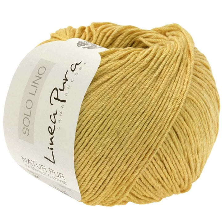 Lana Grossa 73 - Rapsgelb Lana Grossa Solo Lino 50 g Lieblingsgarn