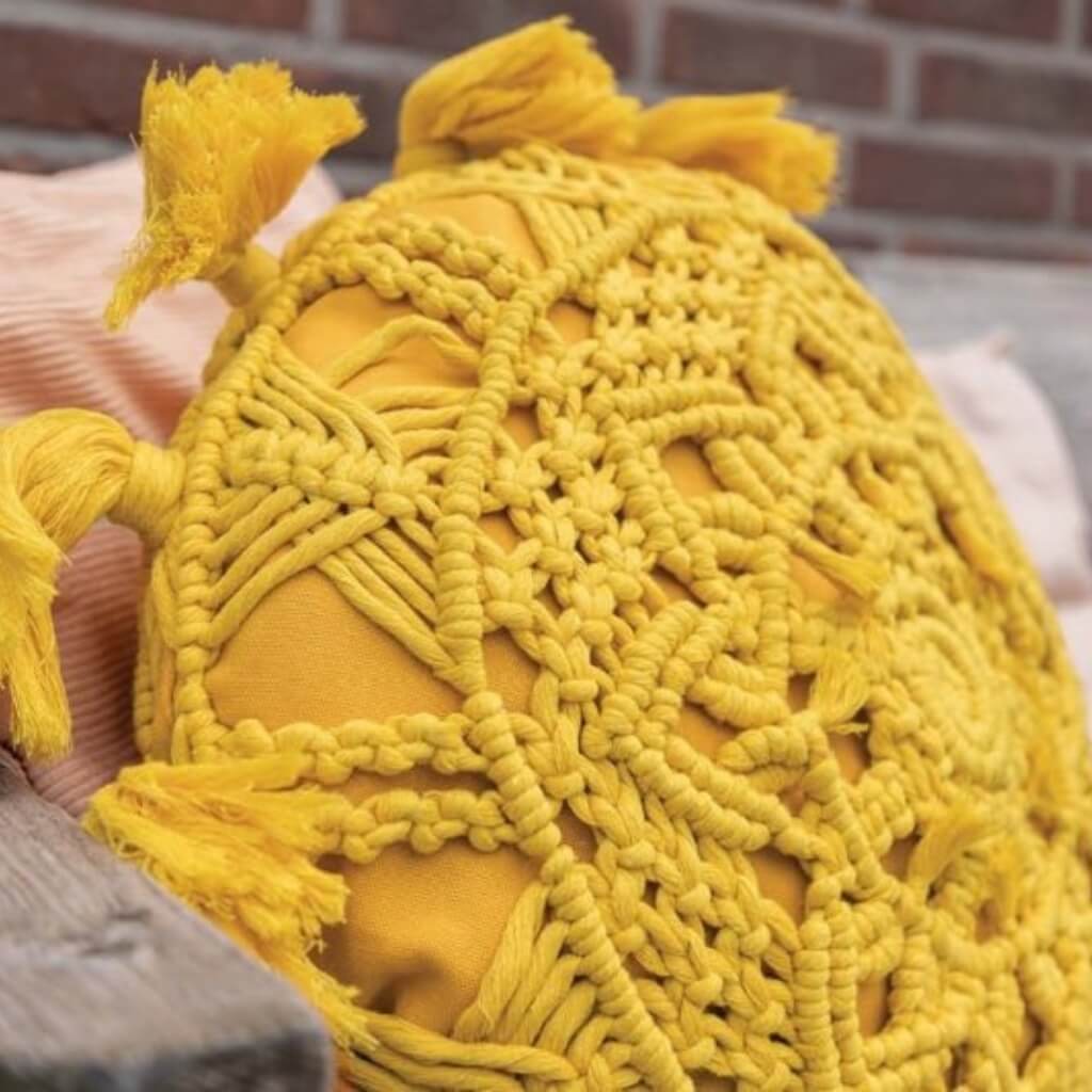 Durable Pattern Solstice Makramee Kissen Durable Rope (PDF) Lieblingsgarn
