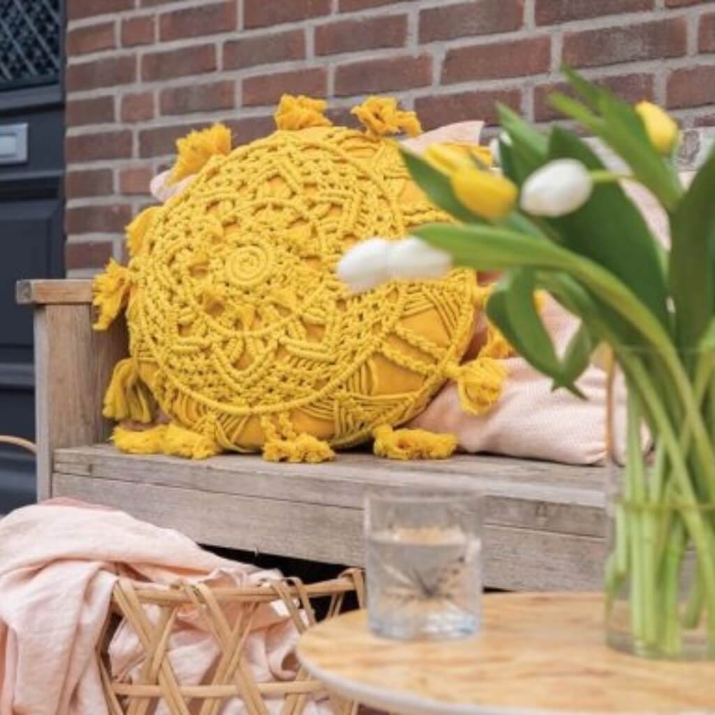 Durable Pattern Solstice Makramee Kissen Durable Rope (PDF) Lieblingsgarn