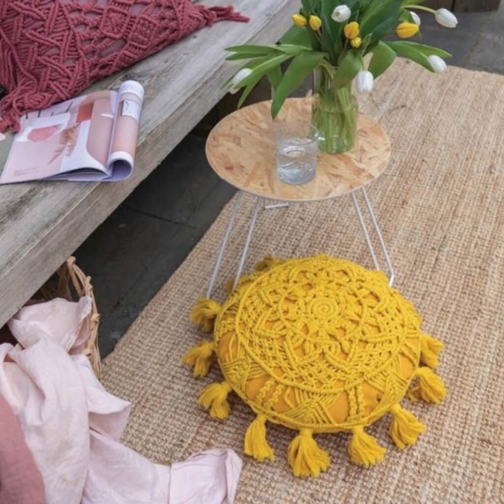 Durable Pattern Solstice Makramee Kissen Durable Rope (PDF) Lieblingsgarn