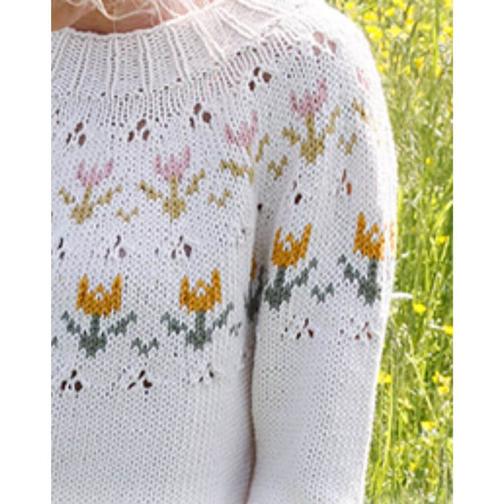 Drops Damen Pullover Spring Messenger Strickanleitung - Drops (PDF) Lieblingsgarn