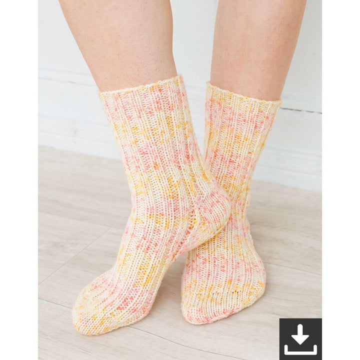 Drops Spring Sole Socks Strickanleitung - Drops Design (PDF) Lieblingsgarn