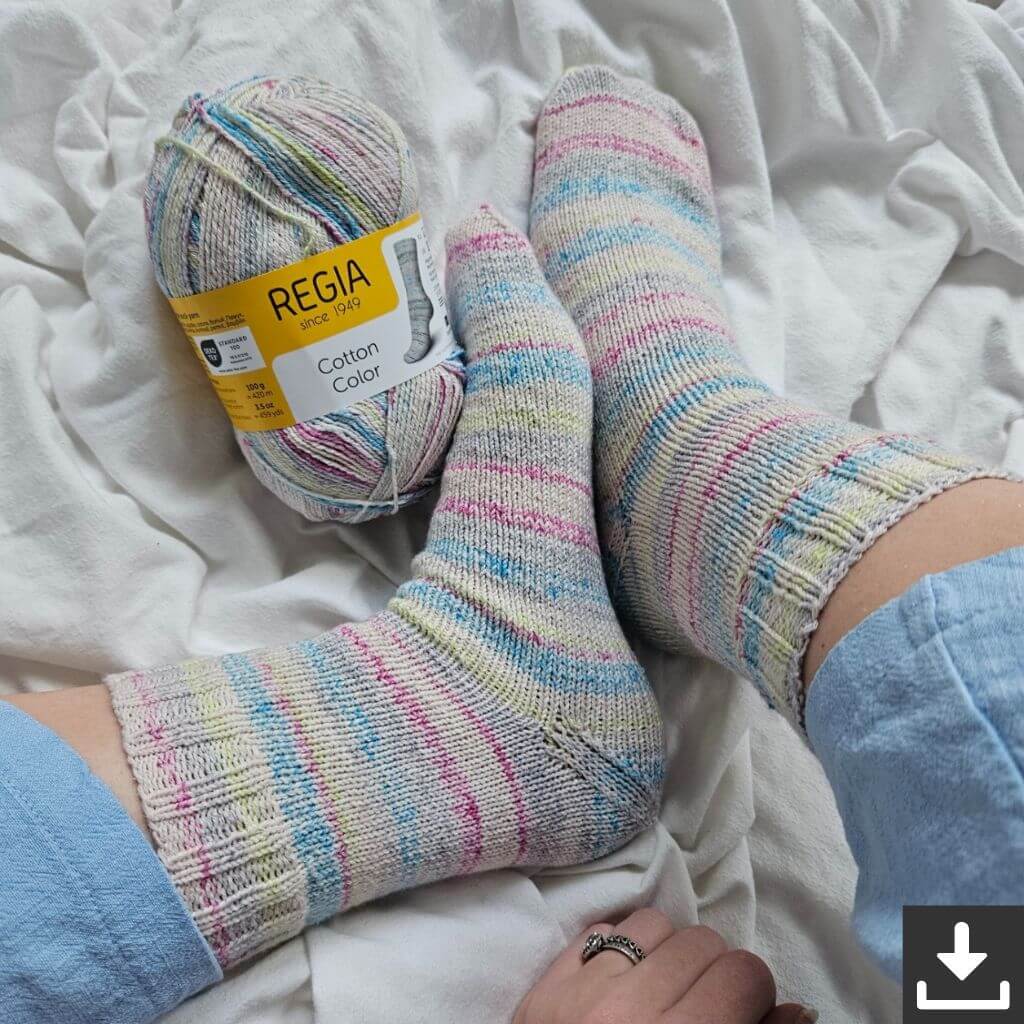 Strandstrick Leichte Brise Socken Strickanleitung - Strandstrick (PDF) Lieblingsgarn