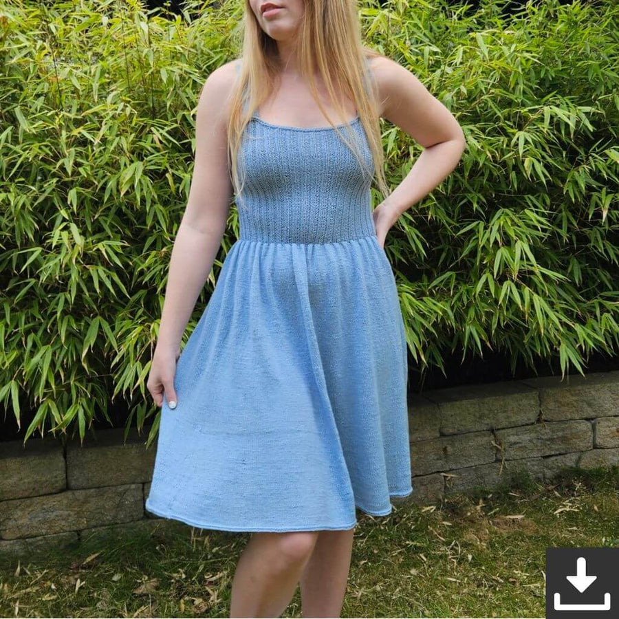 Strandstrick Sommerbrise Kleid Strickanleitung - Strandstrick (PDF) Lieblingsgarn