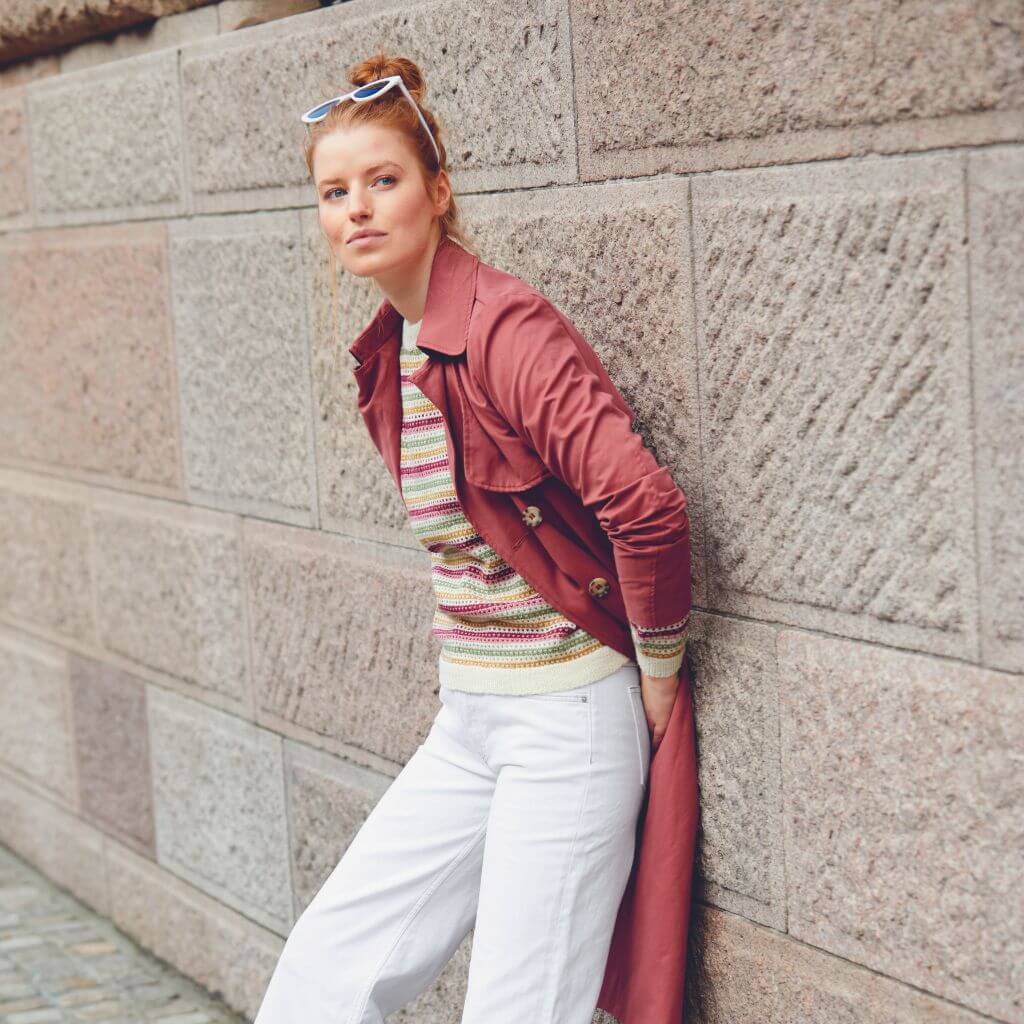 Sandnes Garn Pattern Damen Streifenpullover Strickanleitung - Sandnes Garn (PDF) Lieblingsgarn