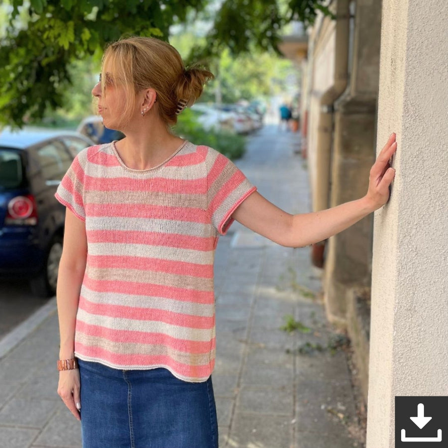 Christina Körber-Reith Tammi Tee Shirt Strickanleitung - Christina Körber-Reith (PDF) Lieblingsgarn