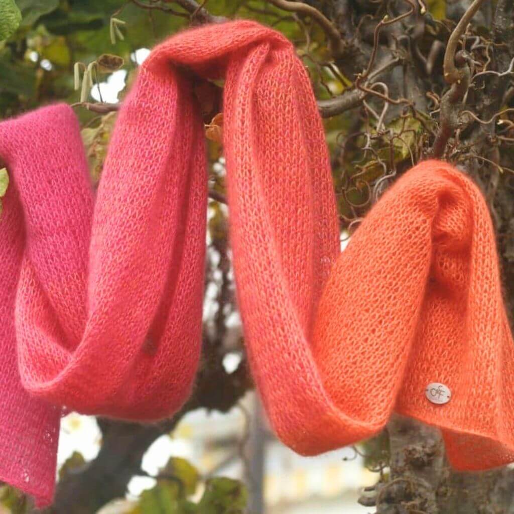 Strickfisch Pattern Schal Morgenrot Strickanleitung - StrickFisch (PDF) Lieblingsgarn