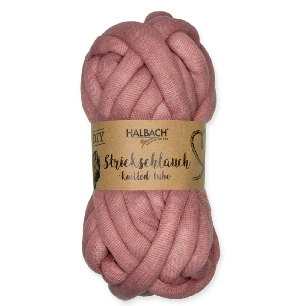 Halbach pale berry Halbach Strickschlauch gefüllt mit PES-Bauschgarn Lieblingsgarn