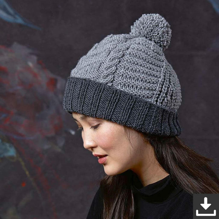 Lang Yarns Pattern Strukturmuster Mütze Strickanleitung - Lang Yarns (PDF) Lieblingsgarn
