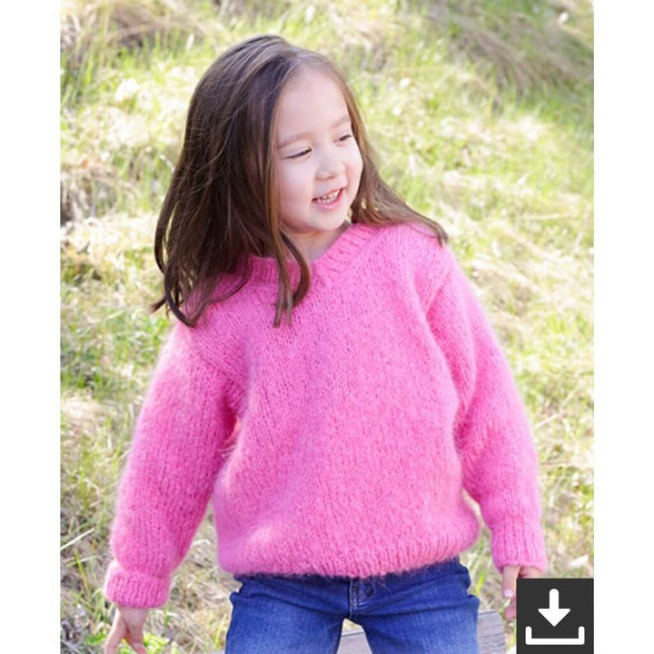 Drops Design Pattern Kinder Pullover Sugarplum Fairy Strickanleitung - Drops (PDF) Lieblingsgarn