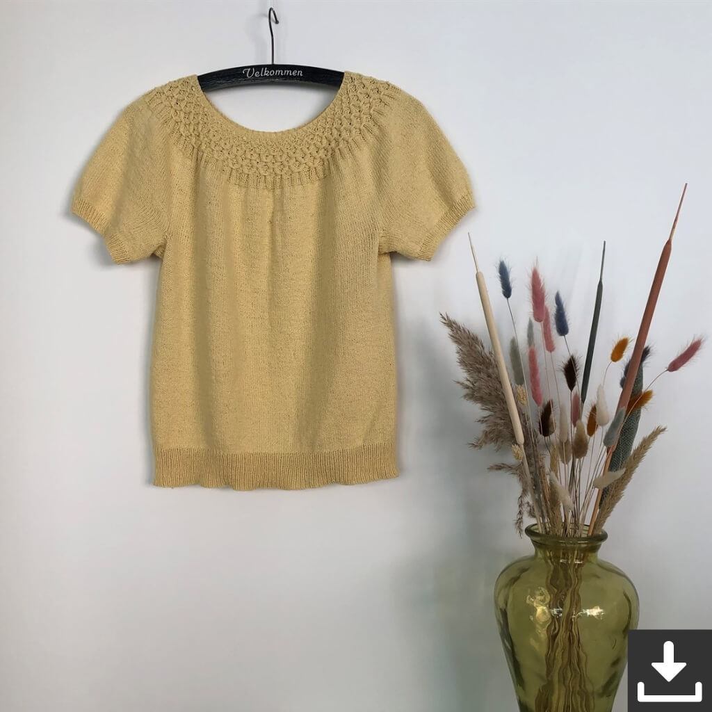 CaMaRose Pattern Summer Smock Tee Strickanleitung - CaMaRose (PDF) Lieblingsgarn