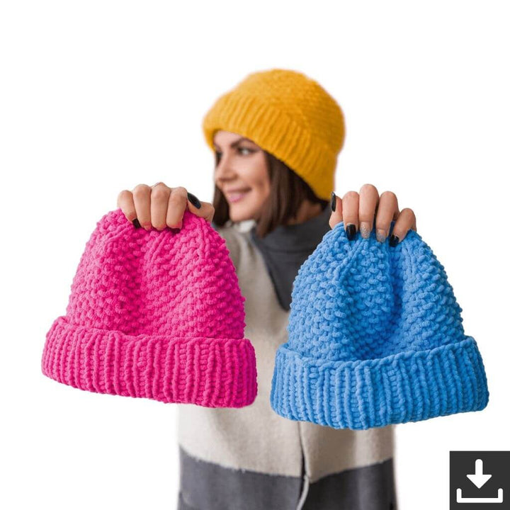 Lana Grossa Pattern Mütze im Perlmuster Strickanleitung - Lana Grossa (PDF) Lieblingsgarn