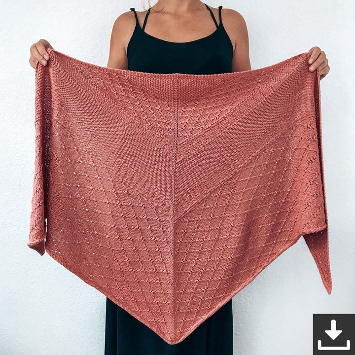 Katharina Lehmann Pattern Dreieckstuch Thilda Shawl Strickanleitung - Rina Lehmann (PDF) Lieblingsgarn