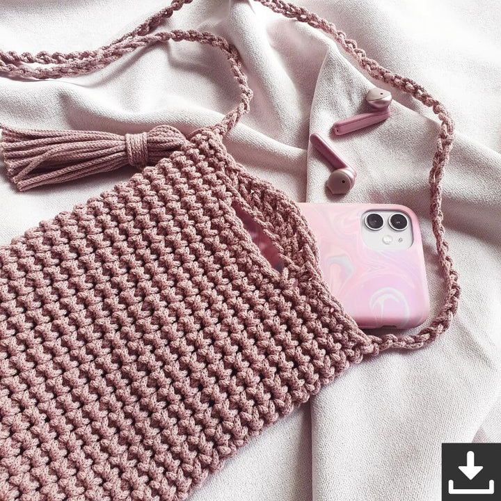 lenkertasche häkeln Handytasche von Bobbiny ▷ lieblingsgarn