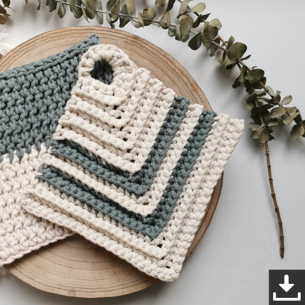 Lieblingsgarn Pattern Klassische Topflappen Häkelanleitung - Filani Lieblingsgarn (PDF) Lieblingsgarn