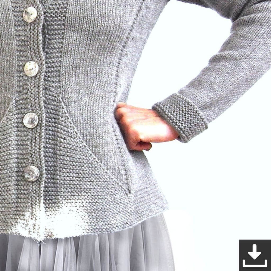 Hinterm Stein Triangle Jacket Strickanleitung - Hinterm Stein (PDF) Lieblingsgarn