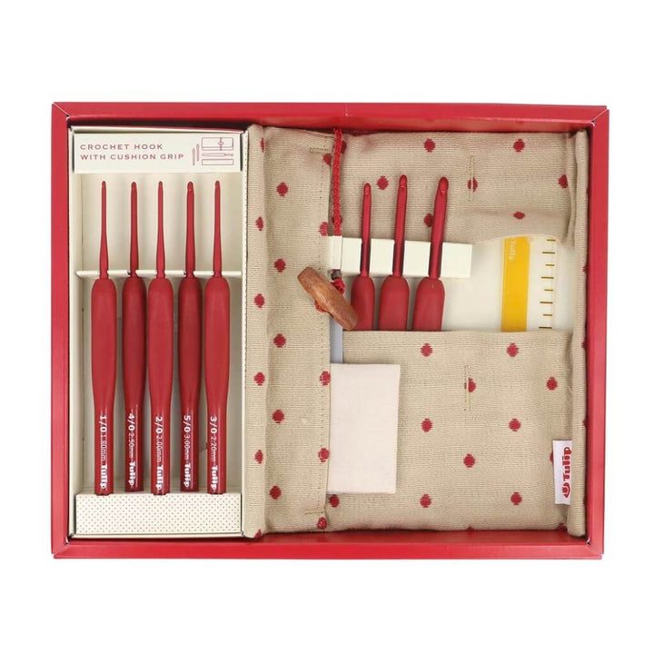 Tulip Tulip ETIMO Red Häkelnadel mit Softgriff Set Lieblingsgarn