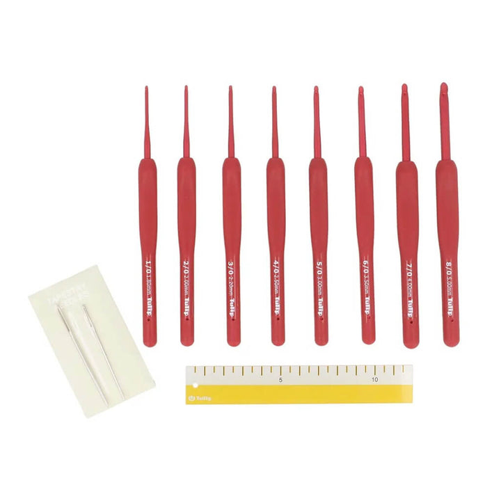 Tulip Tulip ETIMO Red Häkelnadel mit Softgriff Set Lieblingsgarn