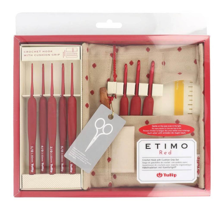 Tulip Tulip ETIMO Red Häkelnadel mit Softgriff Set Lieblingsgarn