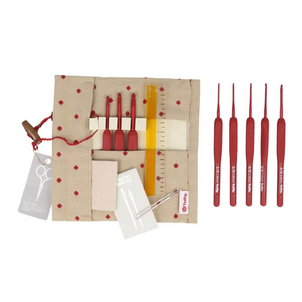Tulip Tulip ETIMO Red Häkelnadel mit Softgriff Set Lieblingsgarn
