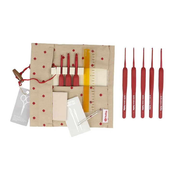 Tulip Tulip ETIMO Red Häkelnadel mit Softgriff Set Lieblingsgarn