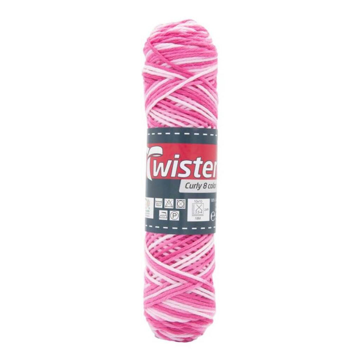 Twister 107 - Rose/Pink Twister Curly 8F Color 50g Lieblingsgarn
