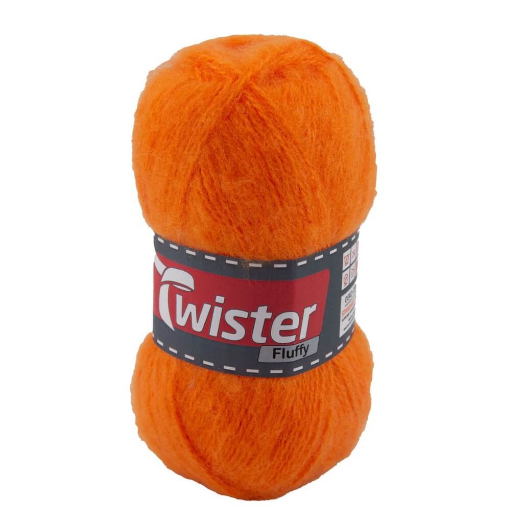 Twister 28 - Orange Twister Fluffy 50g - flauschige Wolle Lieblingsgarn